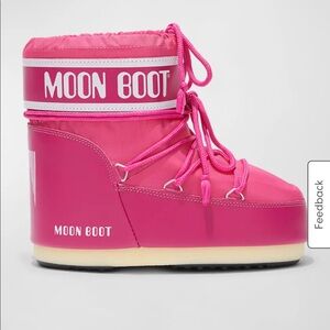 Moon Boot Adult Classic Low 2 Color Bougainvillea Size 39/41 NWT